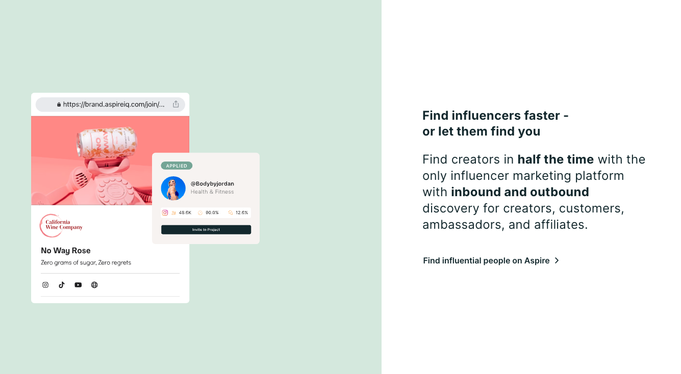 Aspire supports influencer CRM
