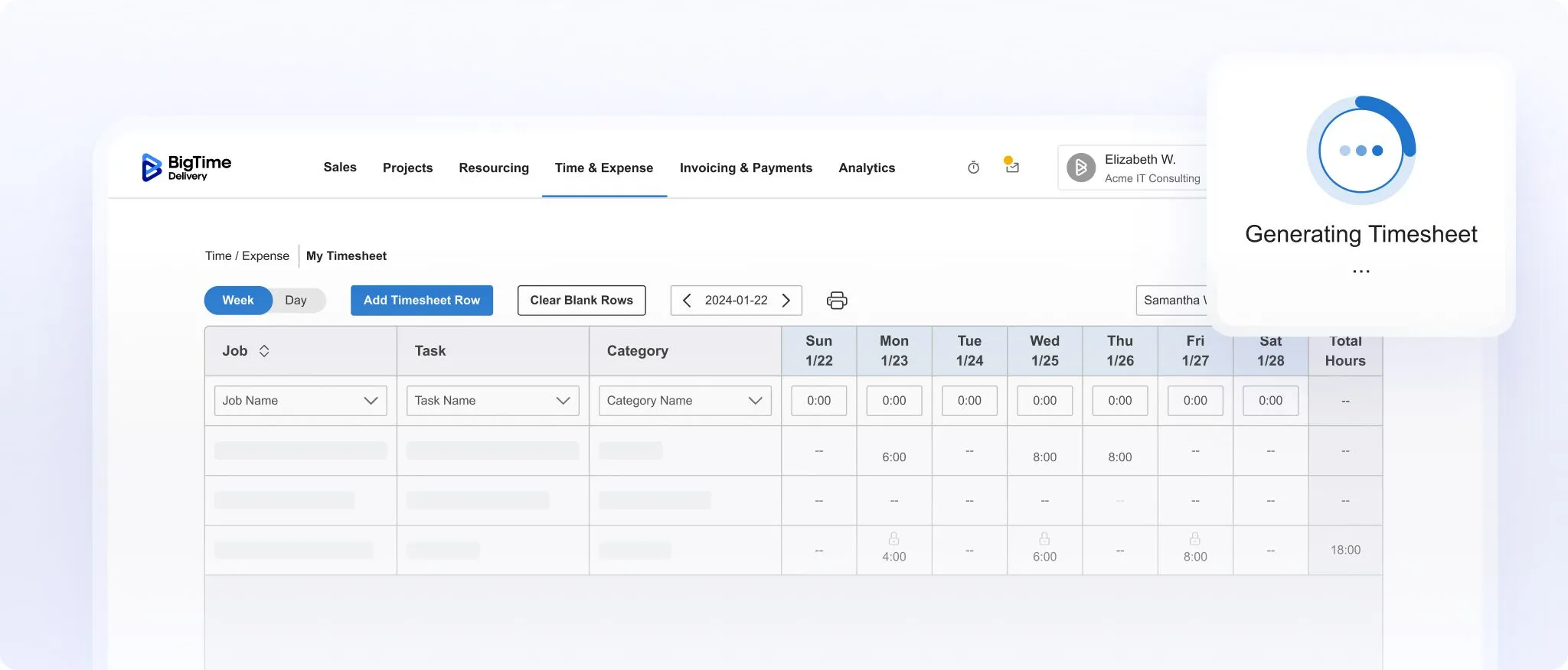 BigTime is a time tracking software platform