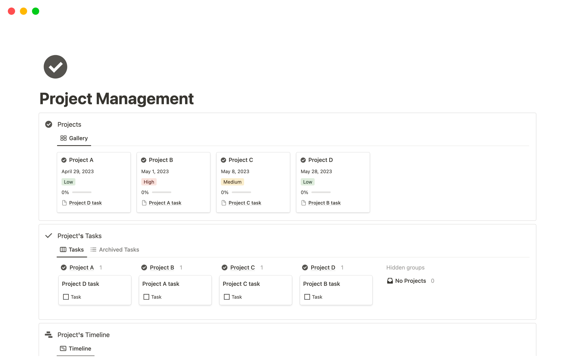 Notion's flexible project management for your team