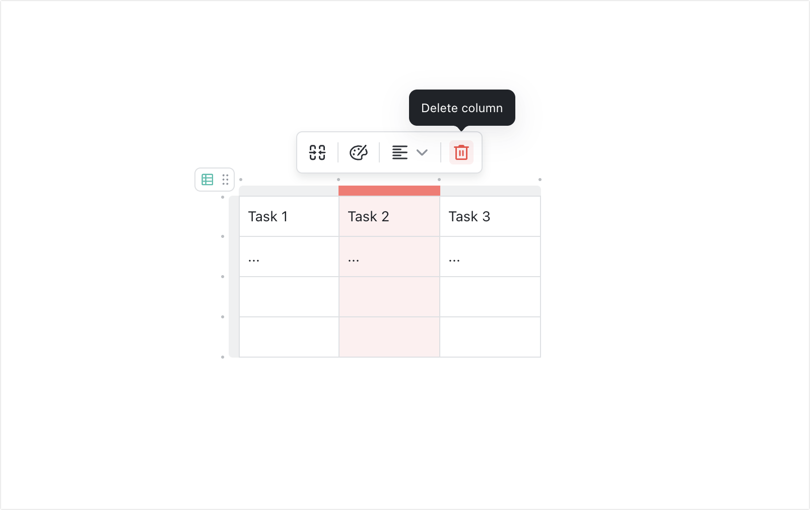 Edit tables in Docs