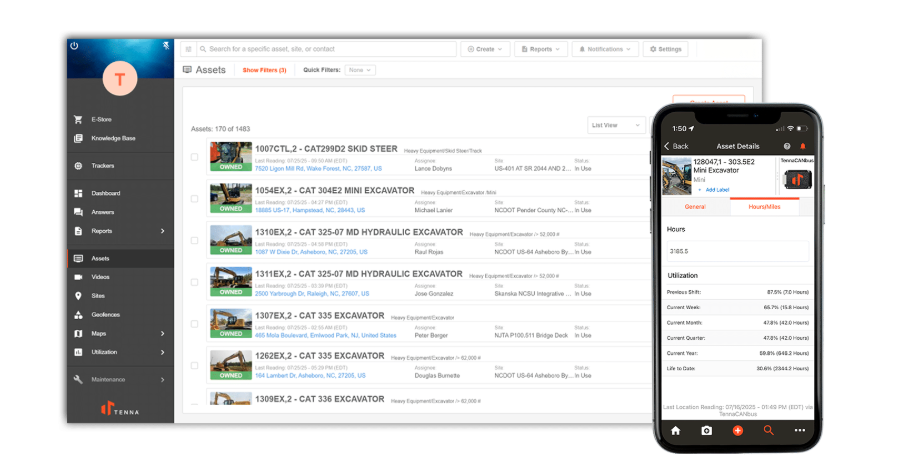 Tenna — best for fleet and heavy equipment tracking