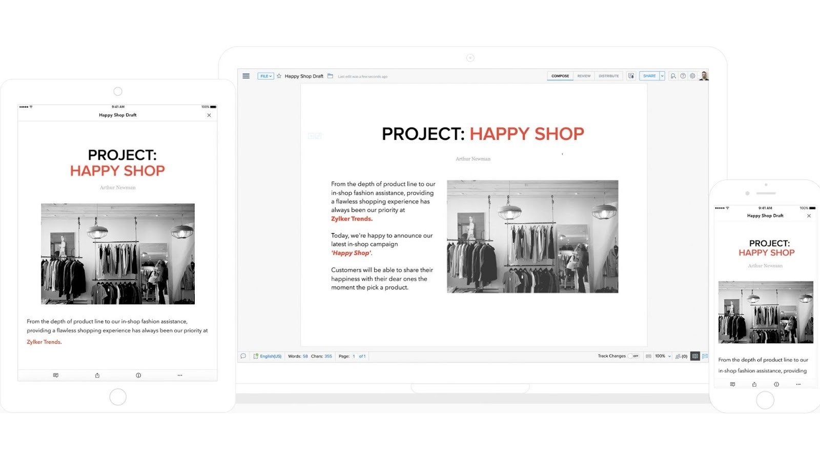 Zoho Writer: a powerful writing software with AI