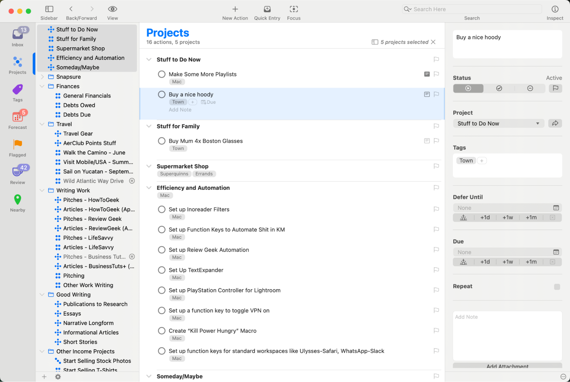Things premium task lists for Apple users