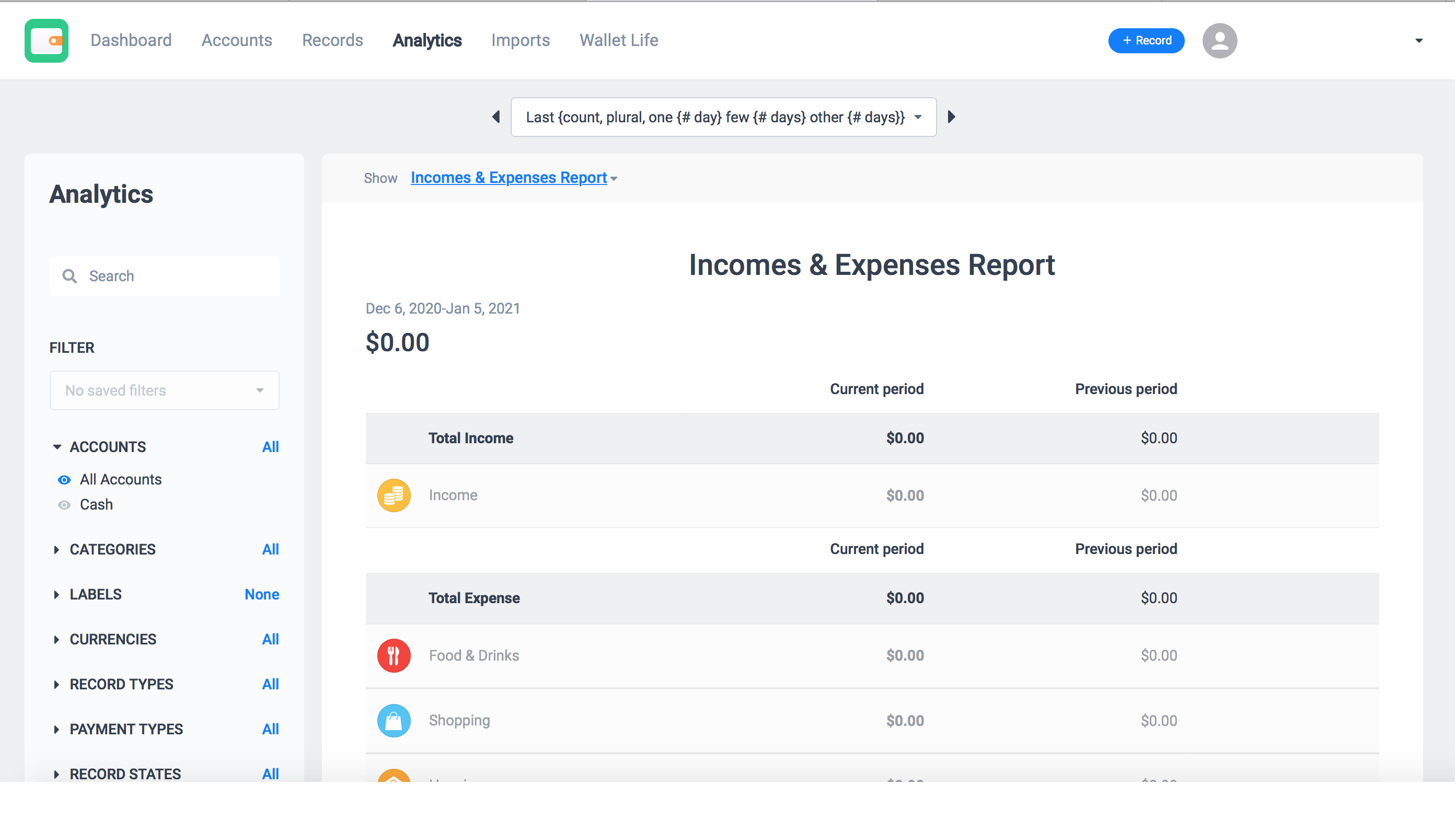 Wallet by BudgetBakers personal finance app