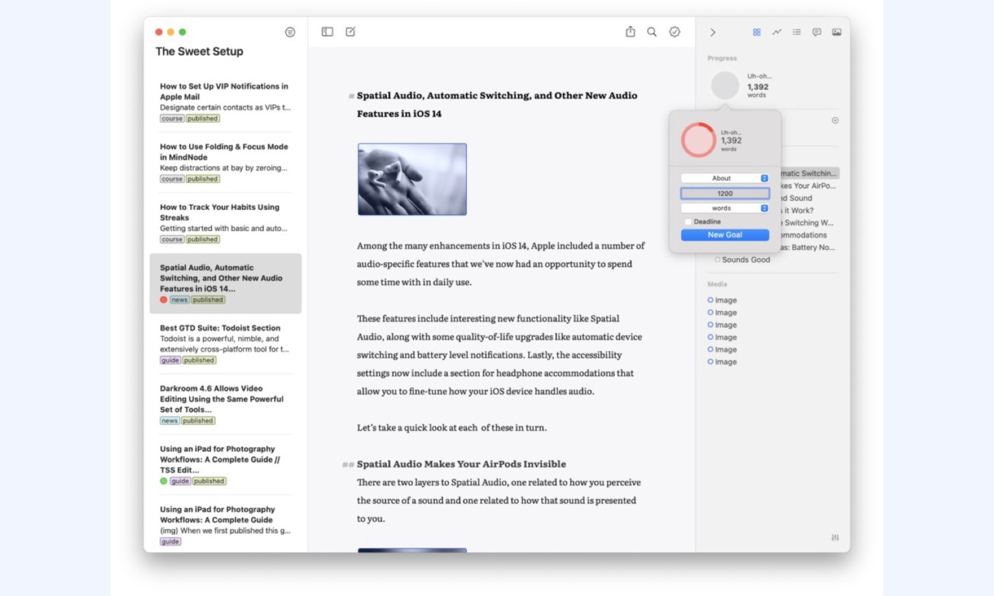 Ulysses: Best writing-centric note app for Mac