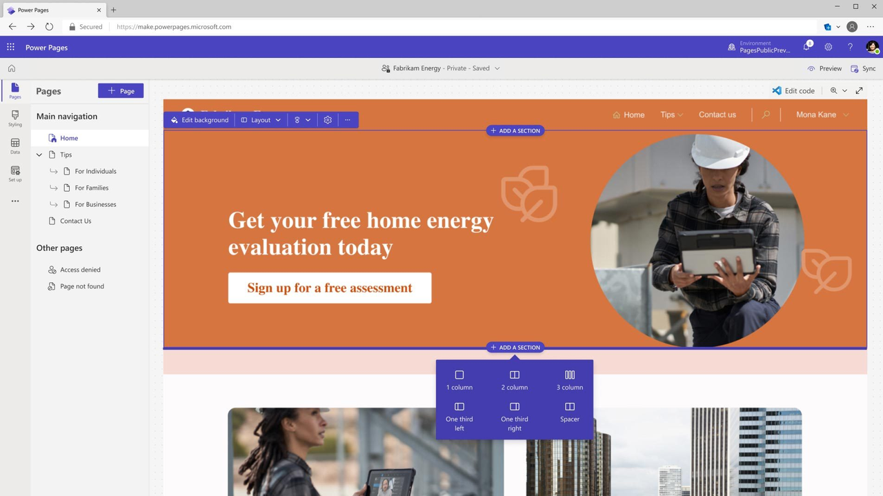 Power Apps lets teams create customized applications