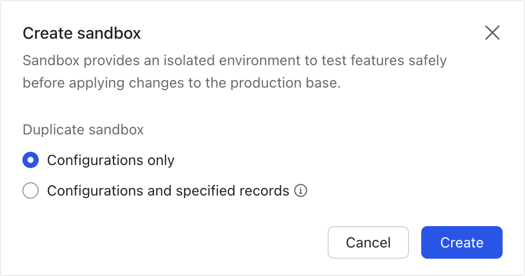 Use sandbox in Base