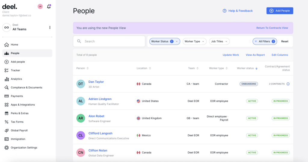 Deel HR platform