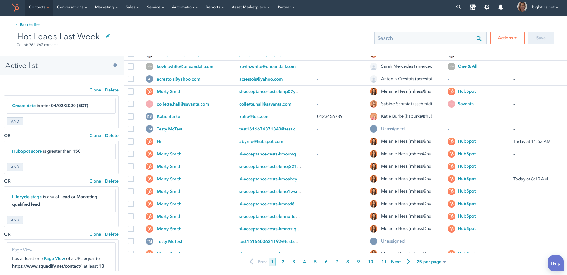 HubSpot CRM for inbound marketing and automation suite