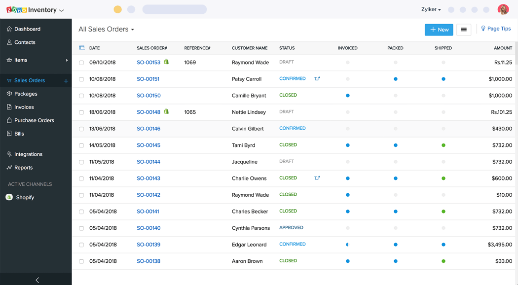 Zoho Inventory