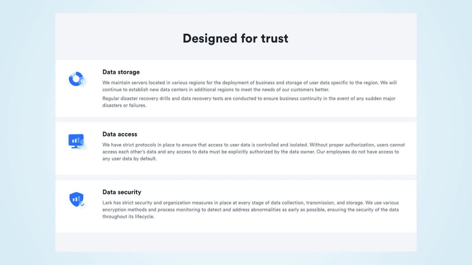 Data security with Lark&nbsp;