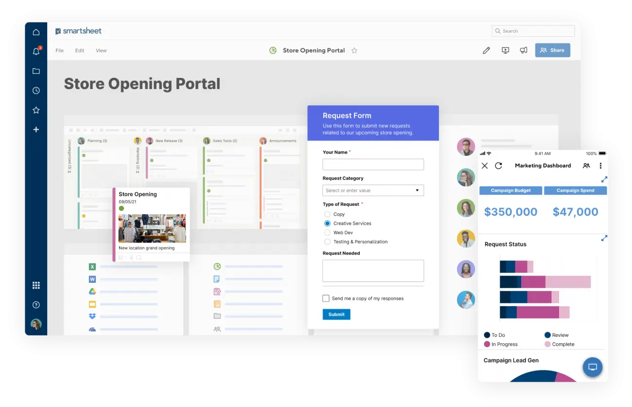 Smartsheet collaboration