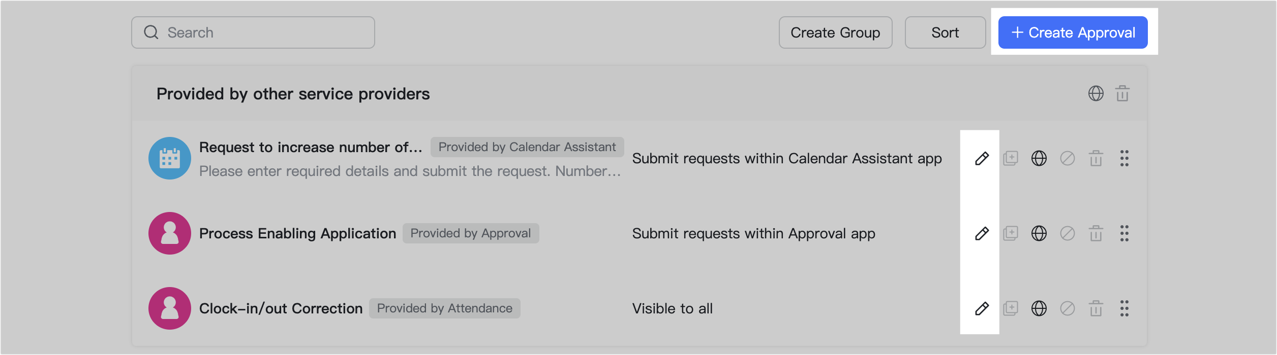 Admin | Set approval modification rules