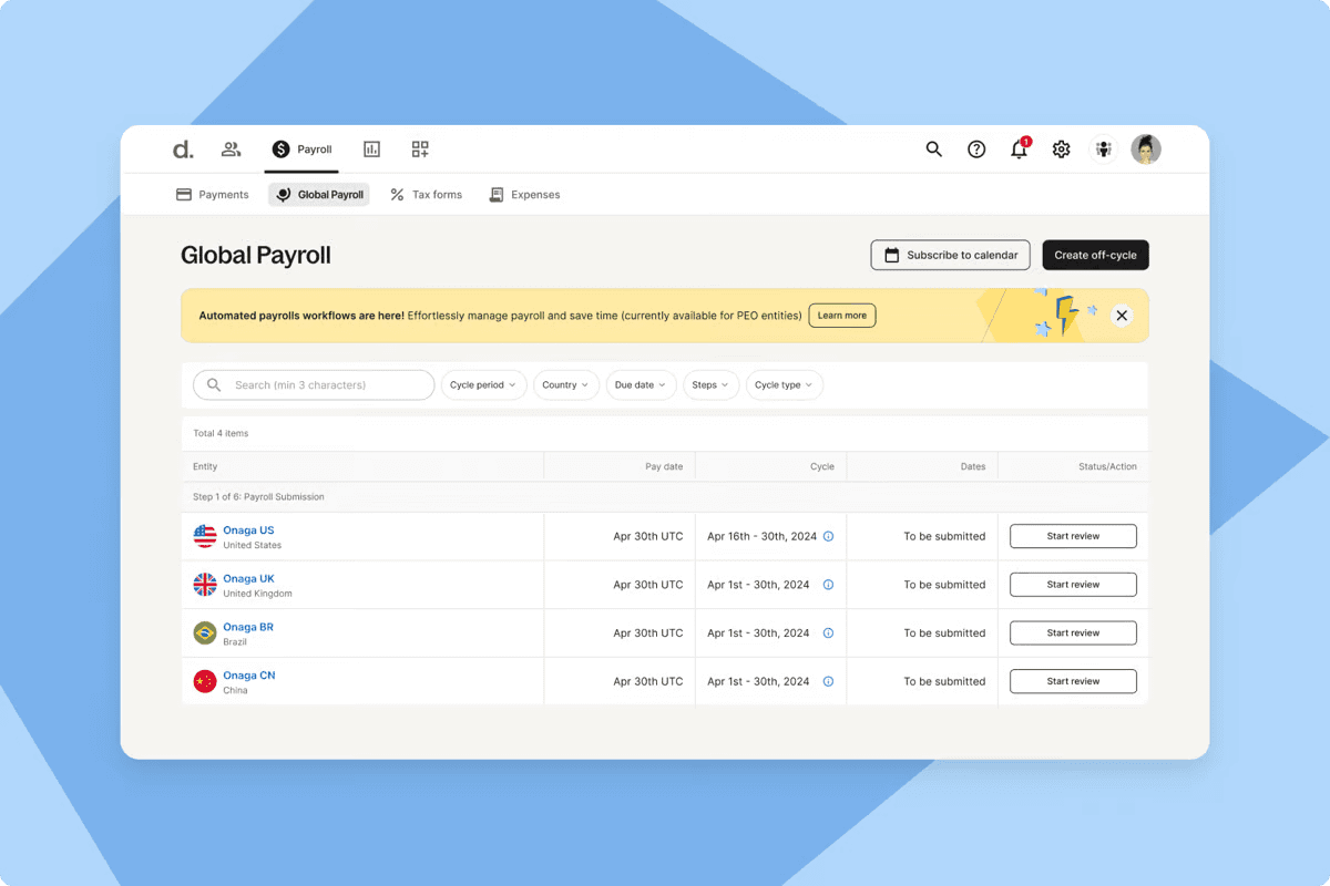 Deel lets you streamline your payroll operations and attendance through integrations&nbsp;