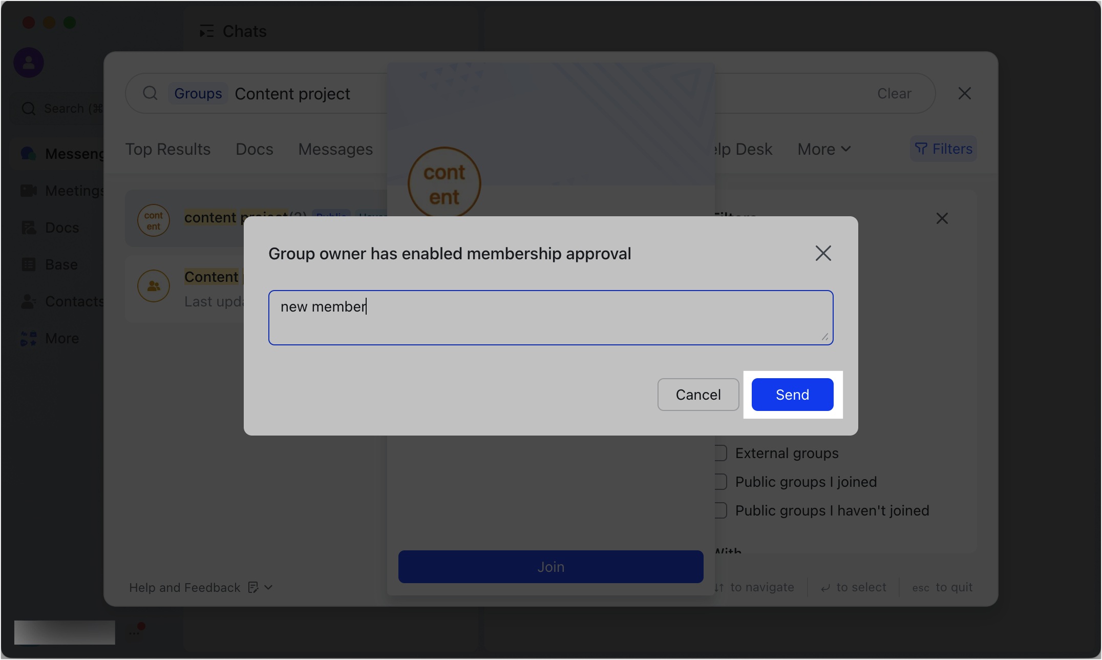 Turn a group chat into a public group