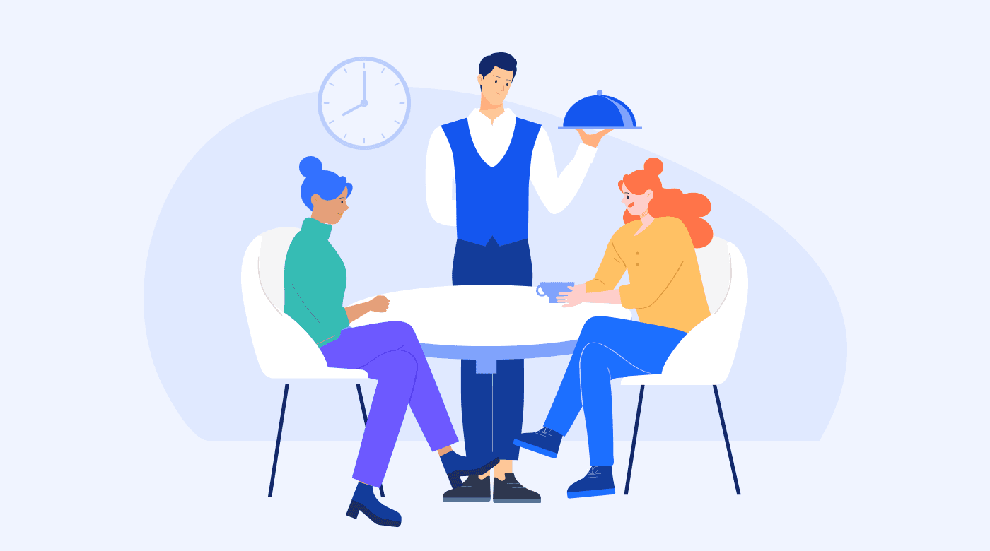Workers in a restaurant