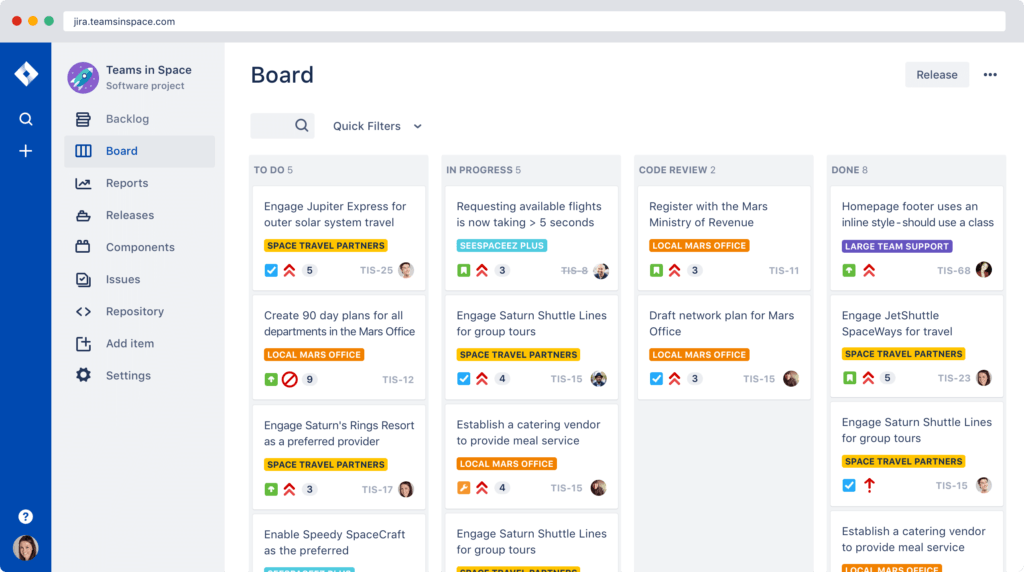 Jira Work management dashboard for creative workflows