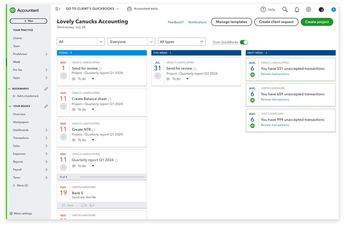 QuickBooks Practice Manager