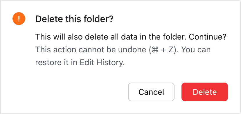 Create folders in Base