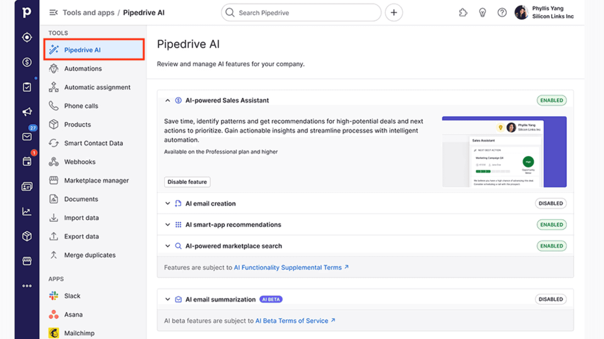 Pipedrive AI CRM