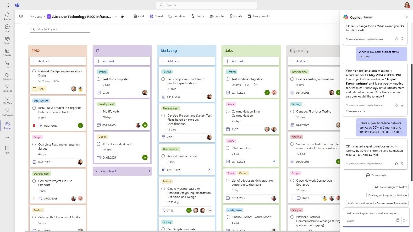 An image showing Microsoft Planner