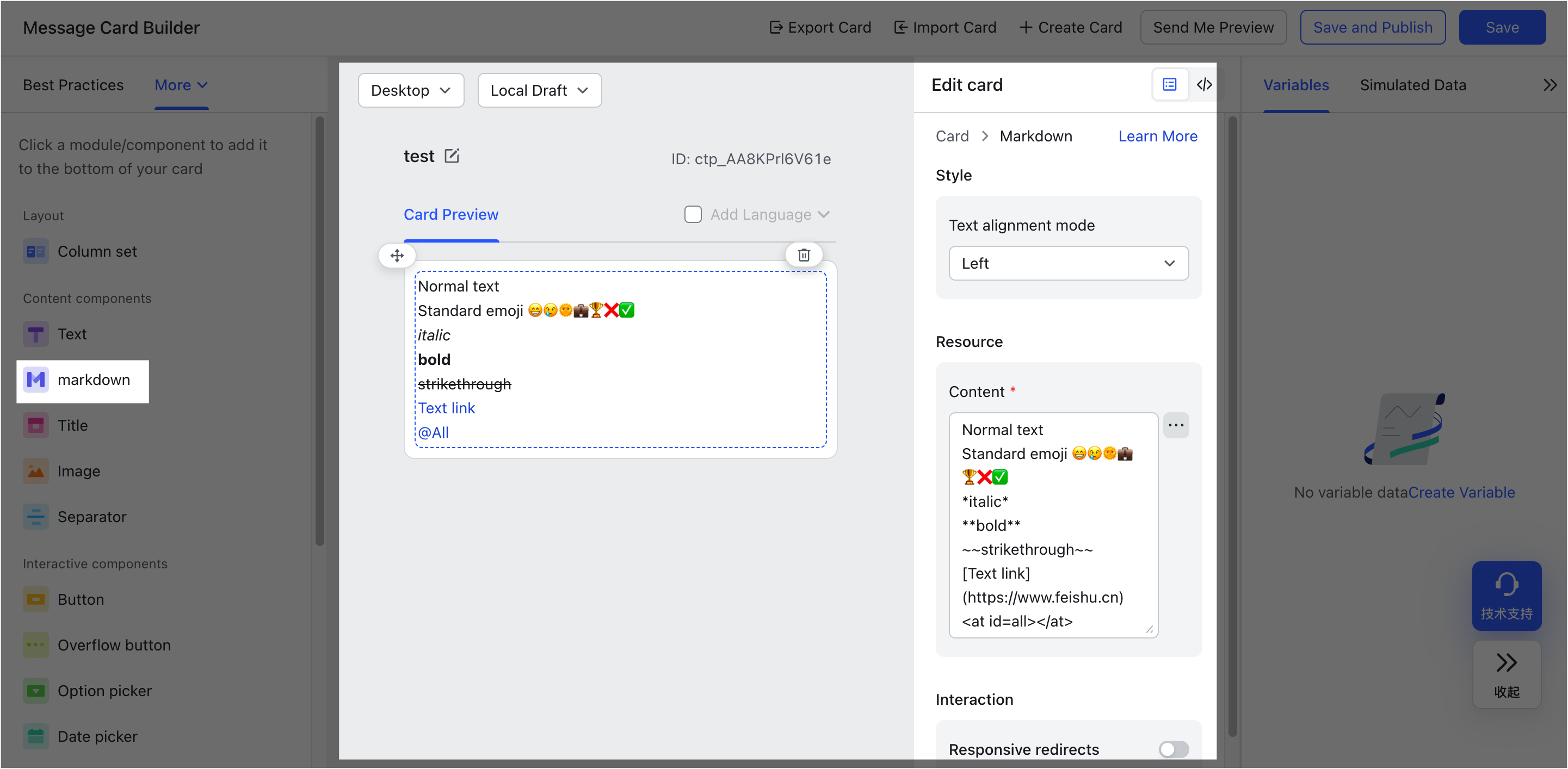 Markdown Formatting in Automated Messages