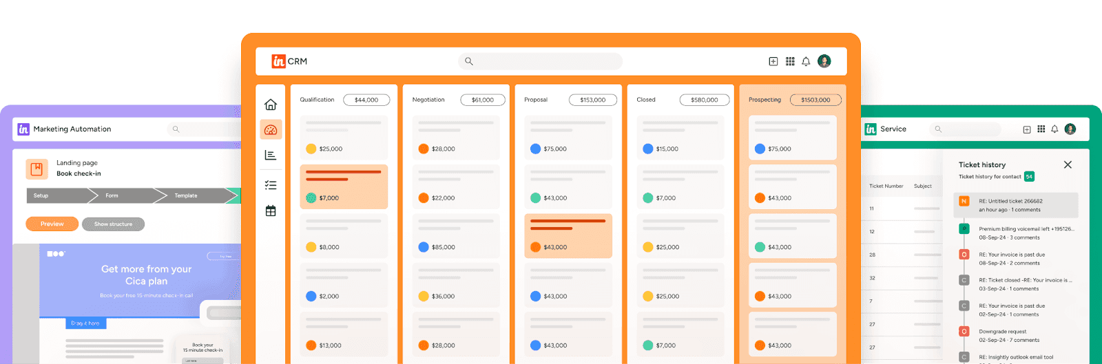  Insightly CRM interface