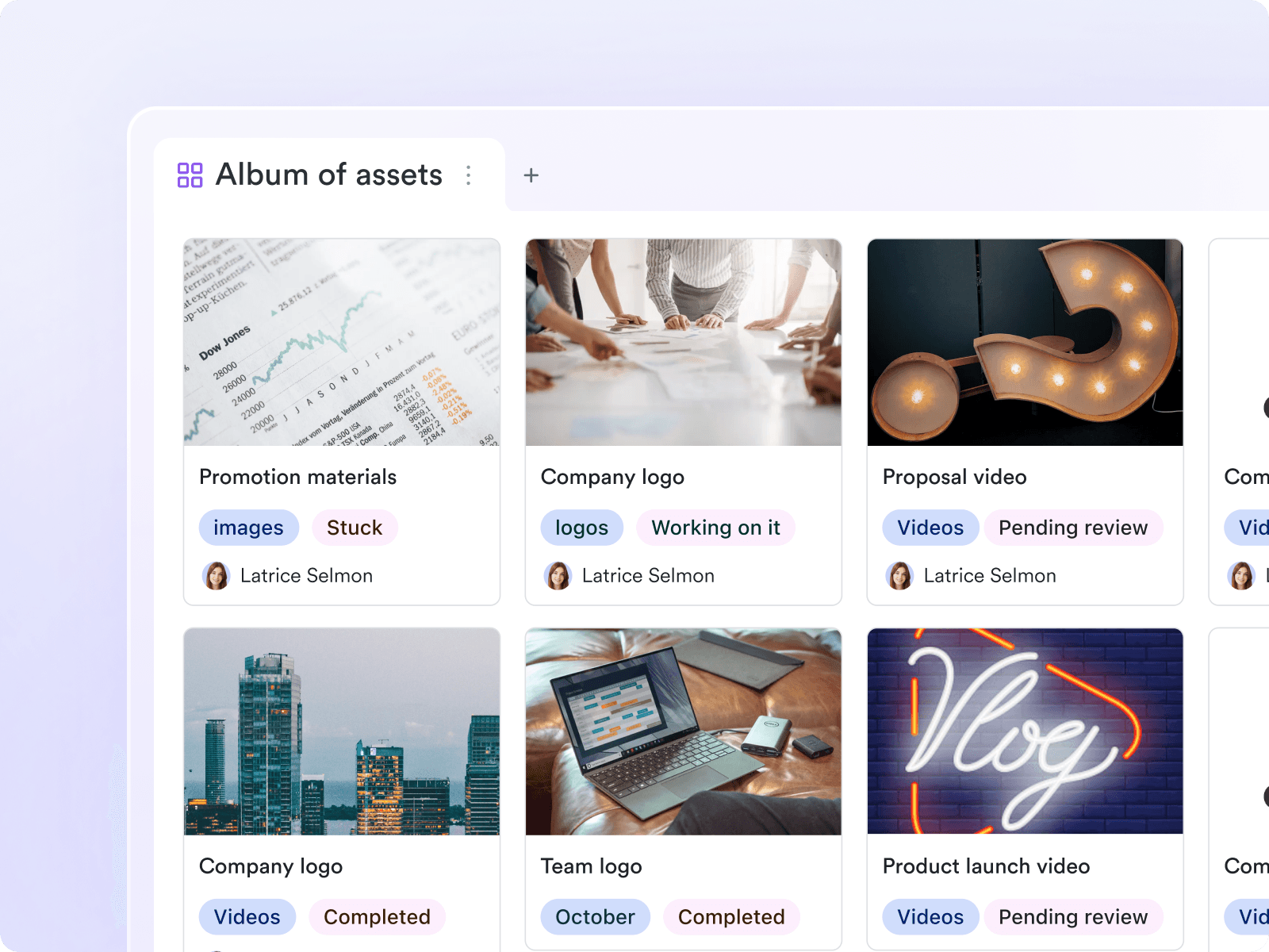 Digital asset management on Lark