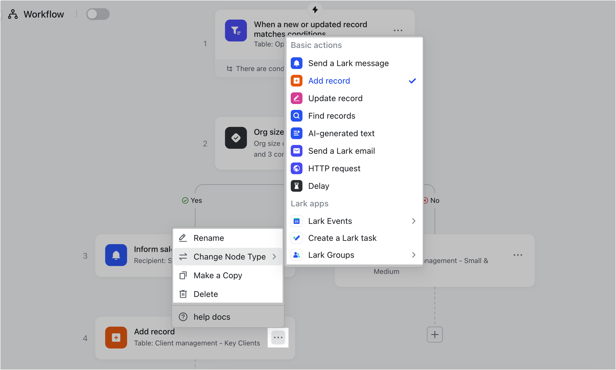 Use Workflow in Base