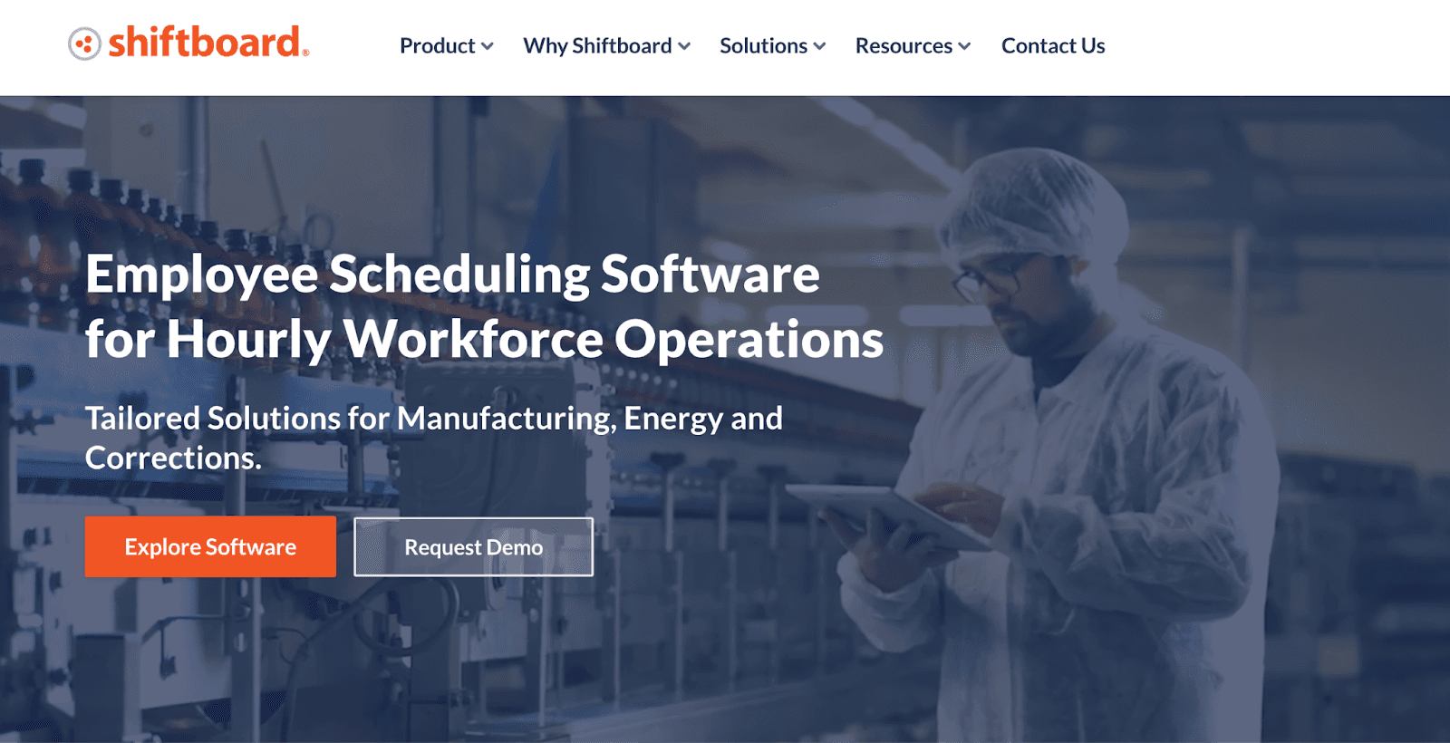 Shiftboard scheduling interface