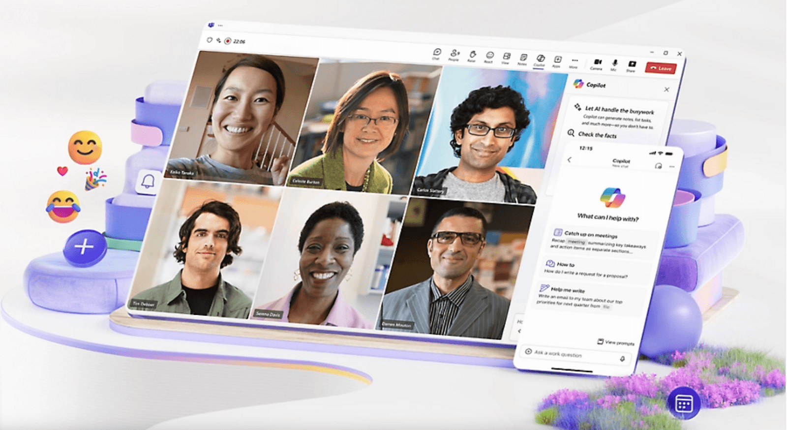 Interface of Microsoft Teams