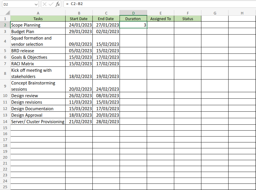 Add duration and time to ensure accountability