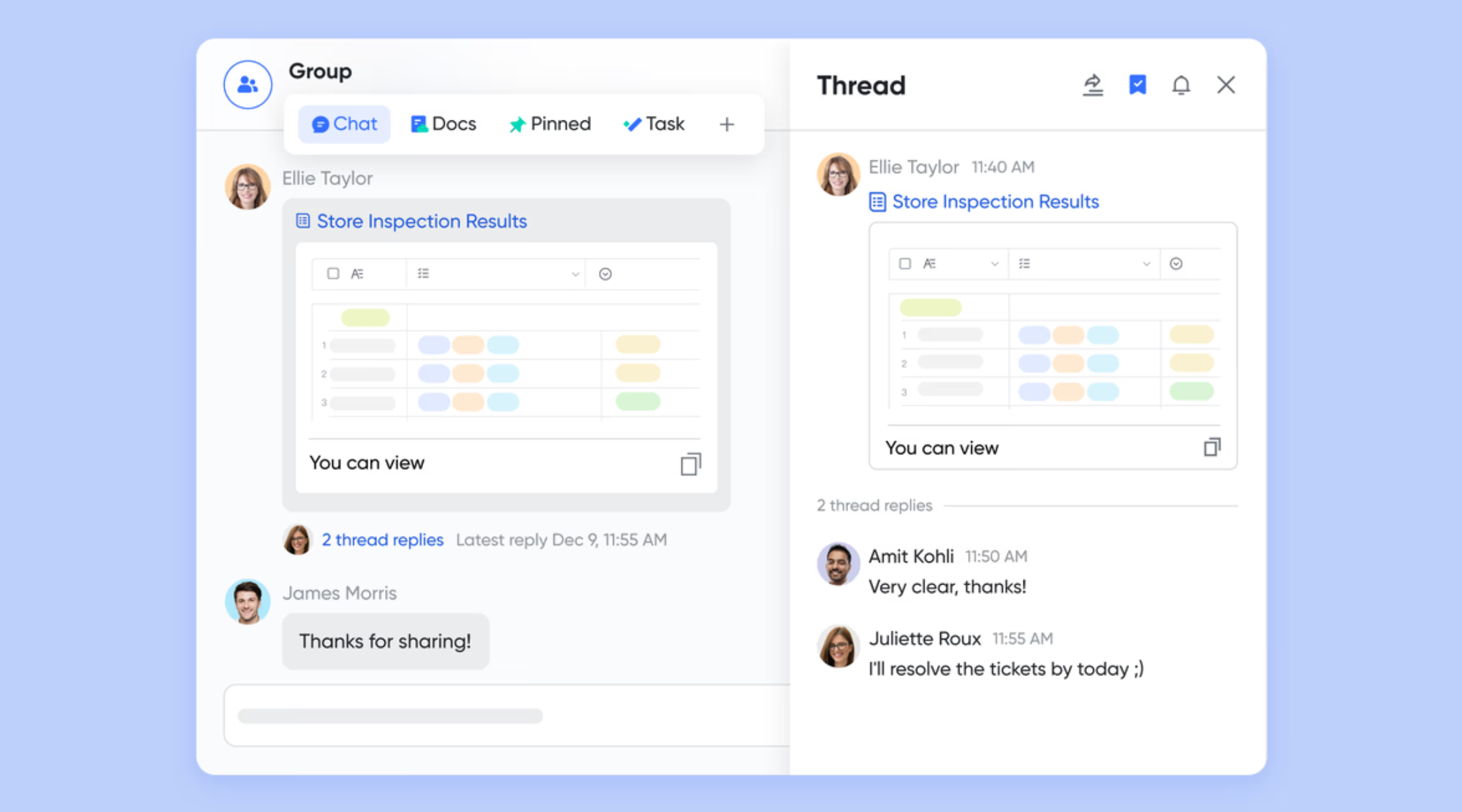 Lark Messenger keeps communication in context