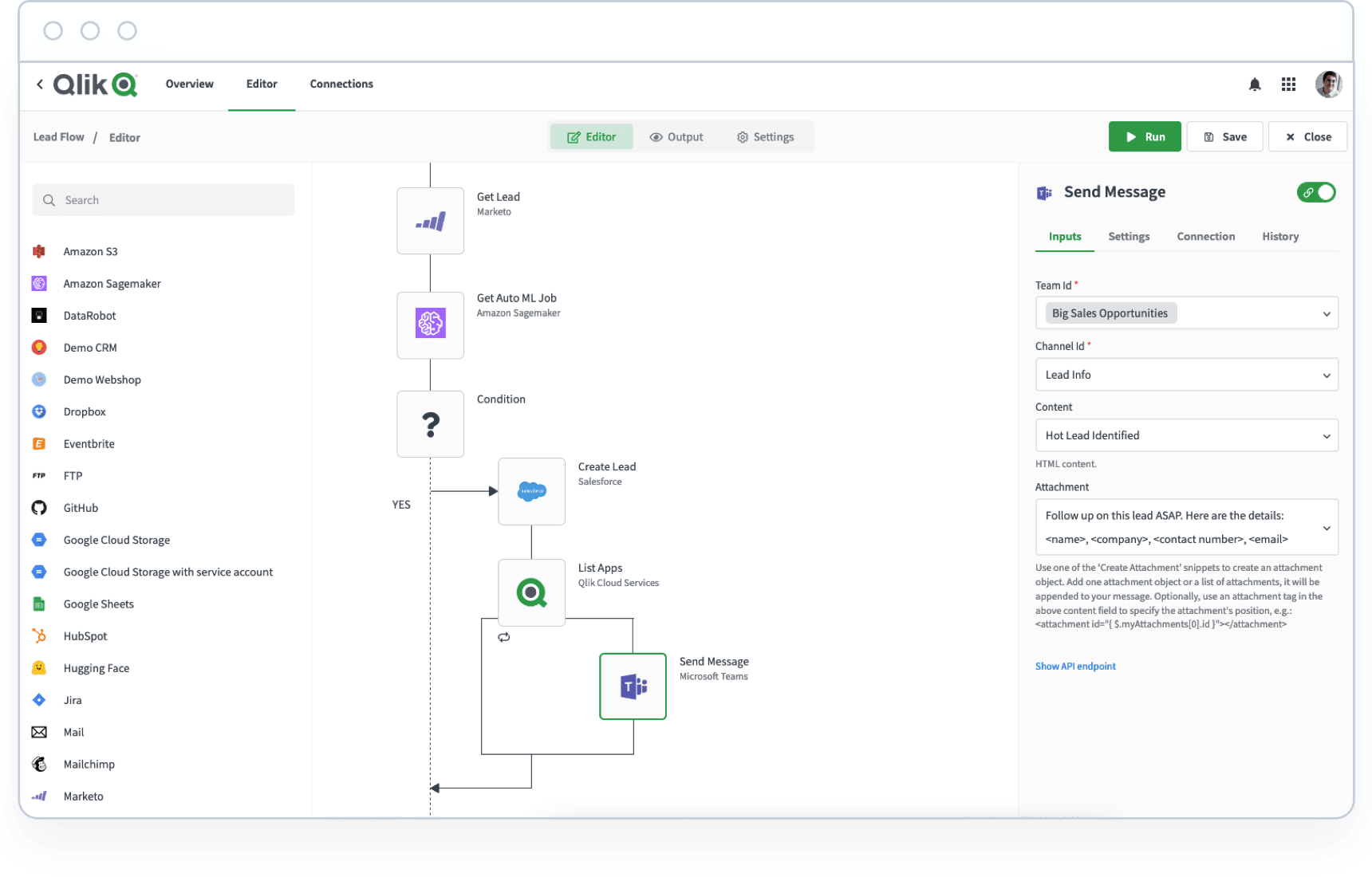 Qlik Sense is a smart data analytics platform