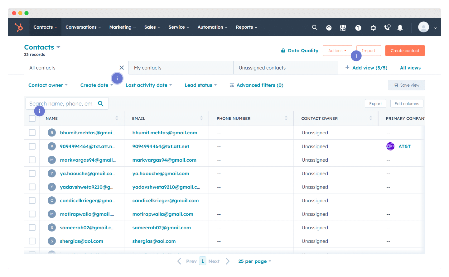 HubSpot user-friendly CRM combined with powerful marketing automation tool
