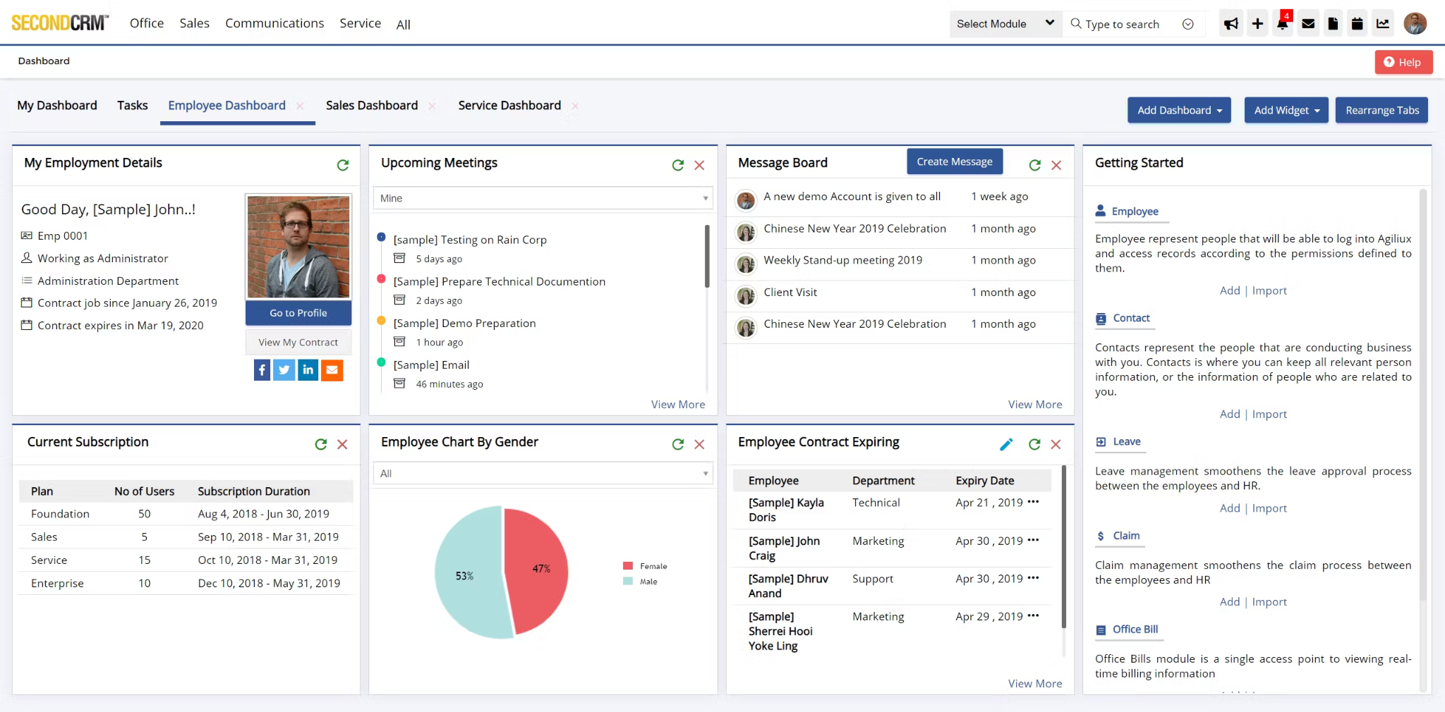Second CRM interface displaying lead and deal management screens for Malaysian sales teams