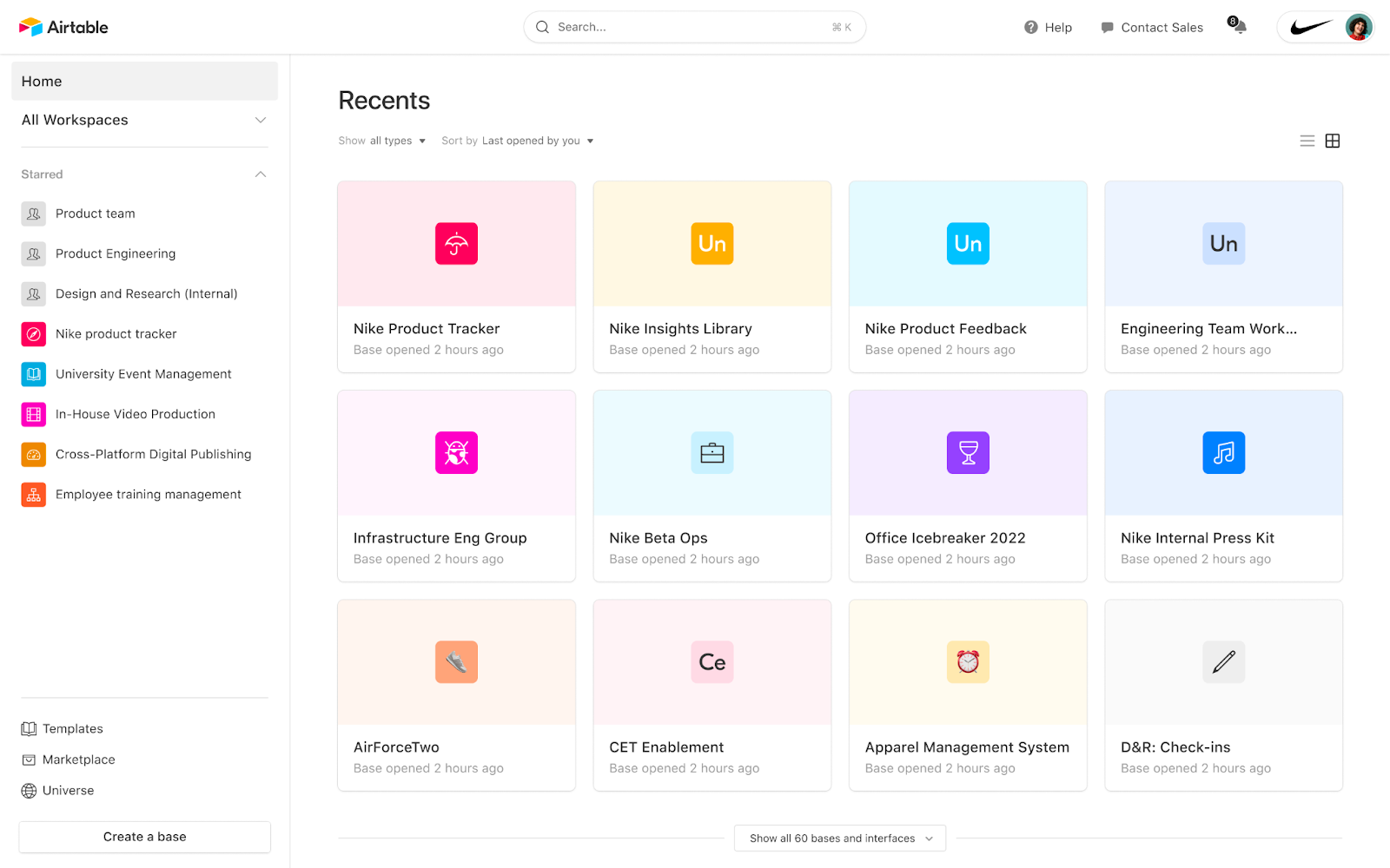 Airtable project management platform