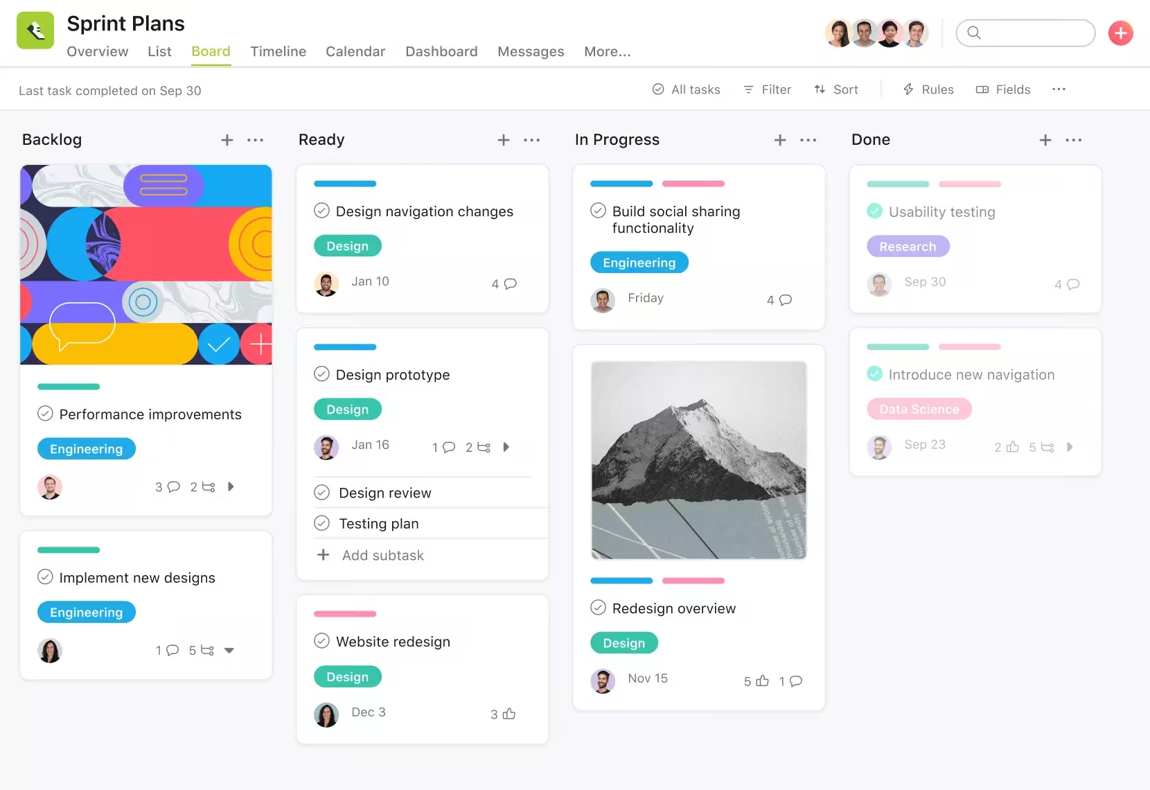 Asana project management