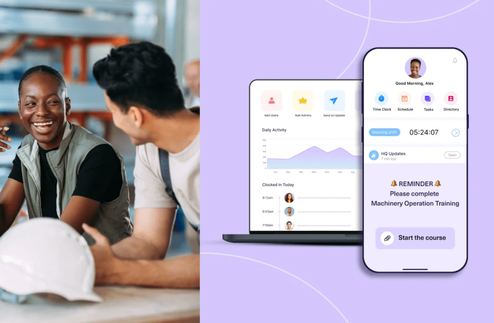 Use scenario of Connecteam