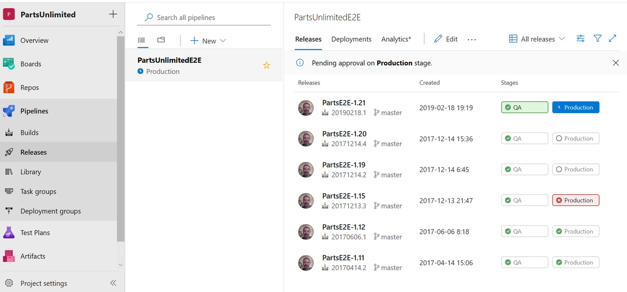 Azure DevOps is an end-to-end development workflow and bug tracking suite
