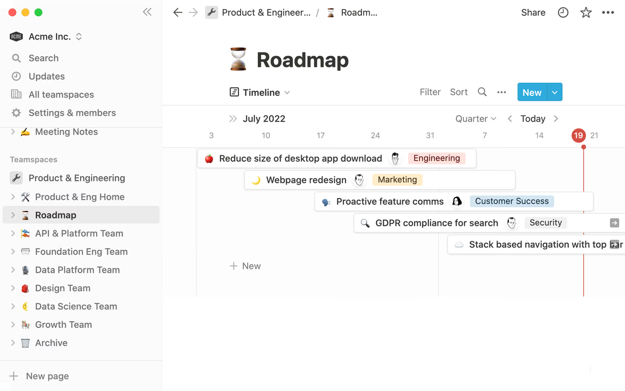 Notion is a custom app for managing time systems