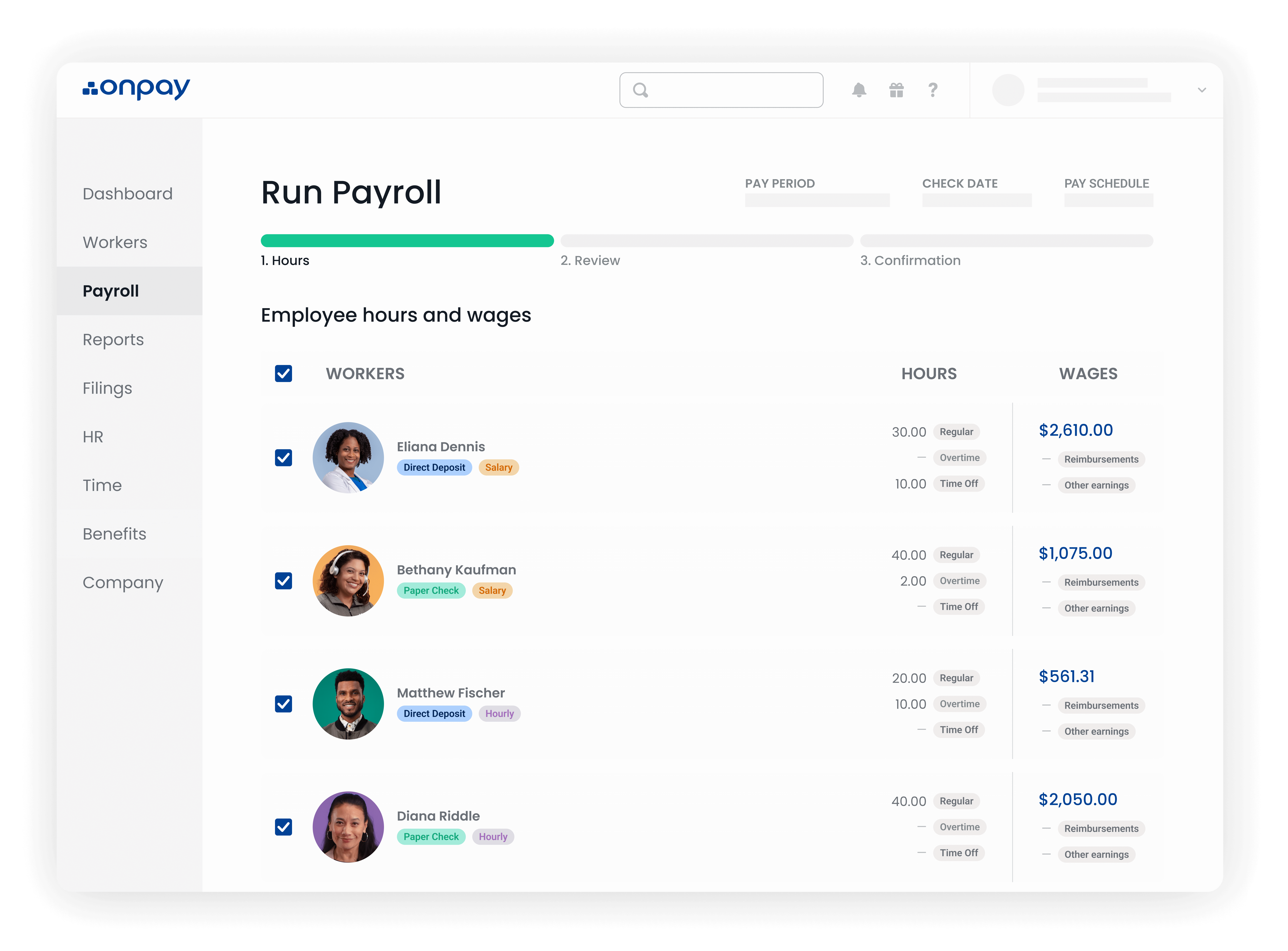OnPay is a payroll management system software