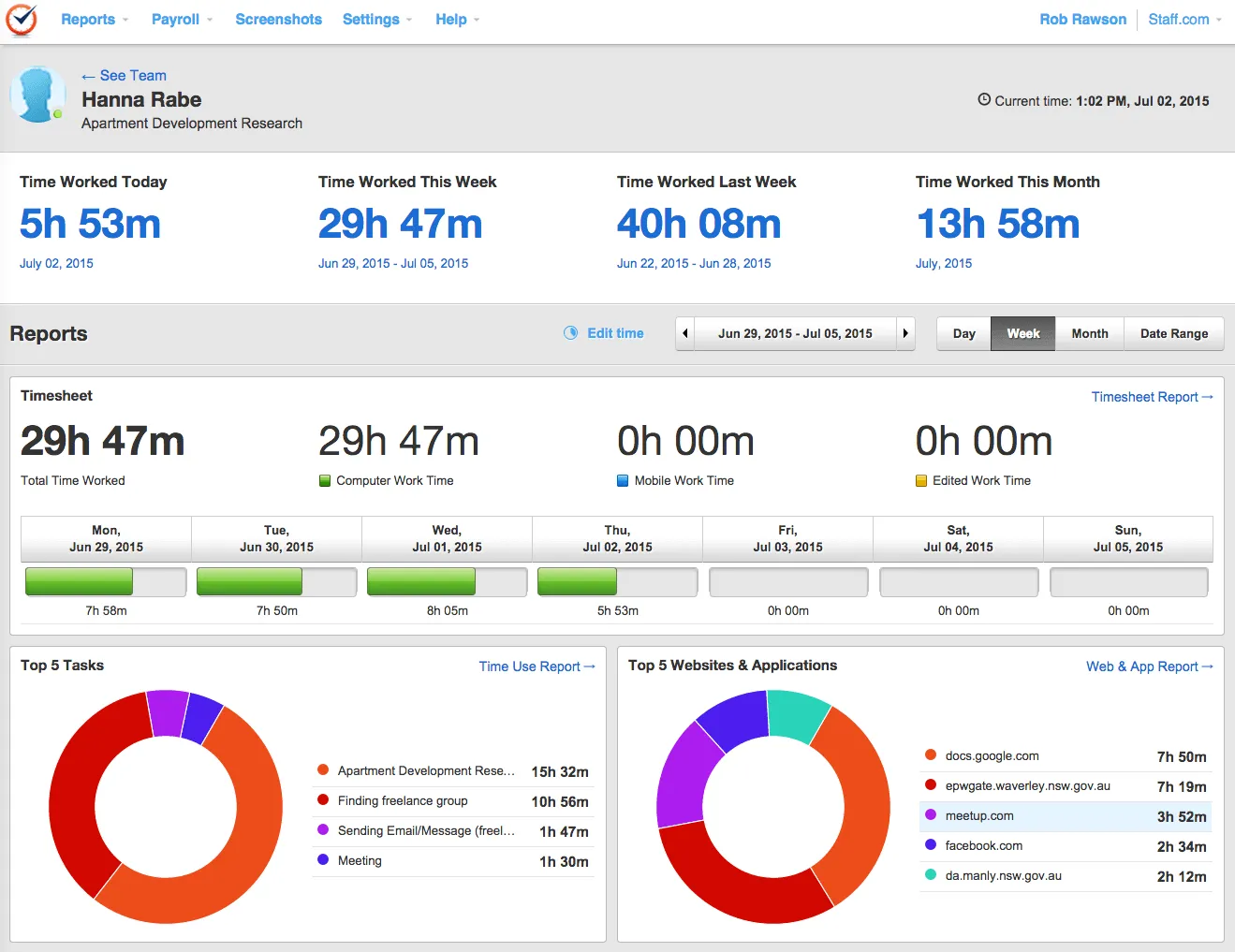 Time Doctor timesheets login for employees