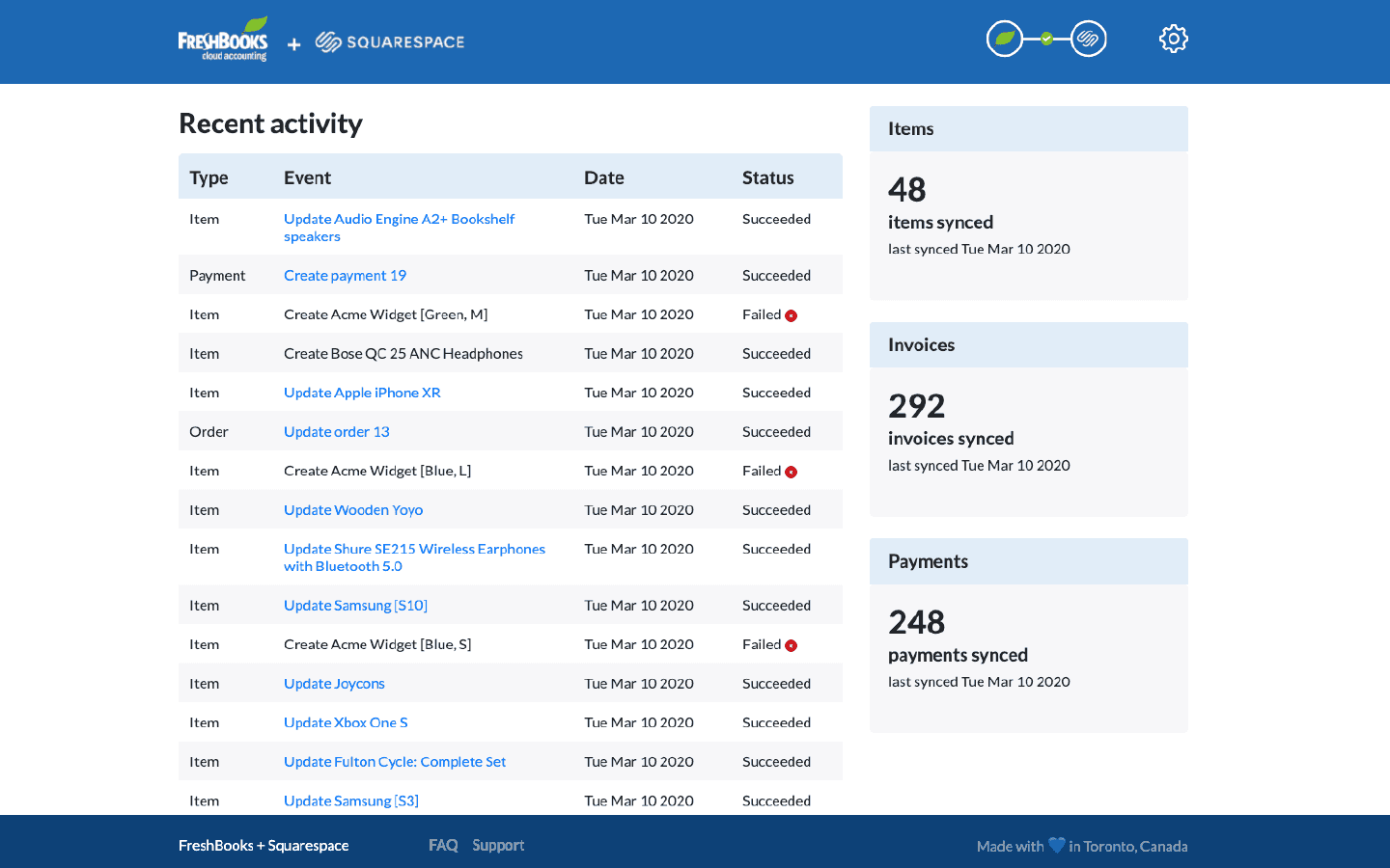 FreshBooks: Accounting Solutions - Squarespace Extensions - Squarespace