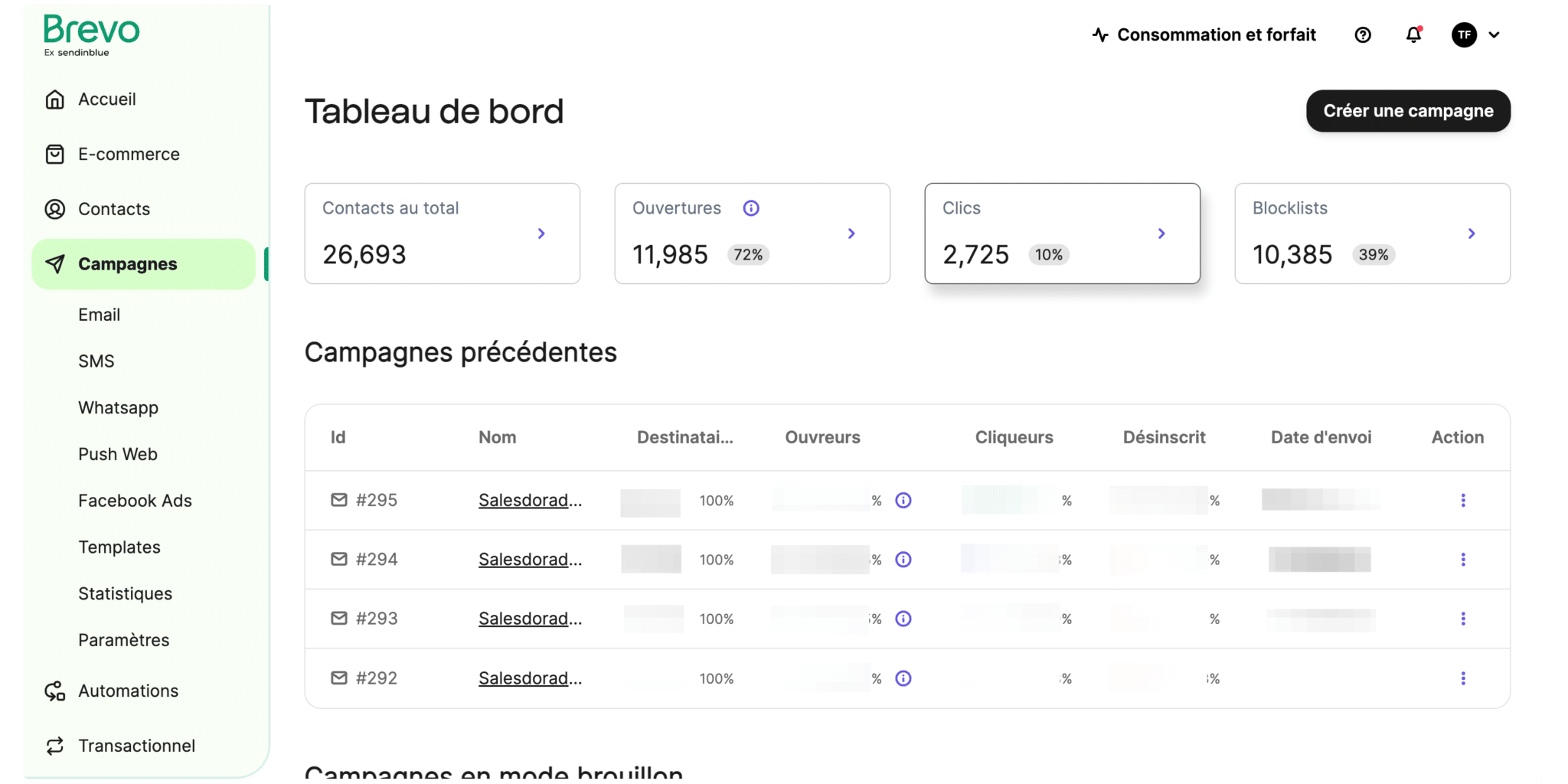 Brevo CRM and email marketing platform