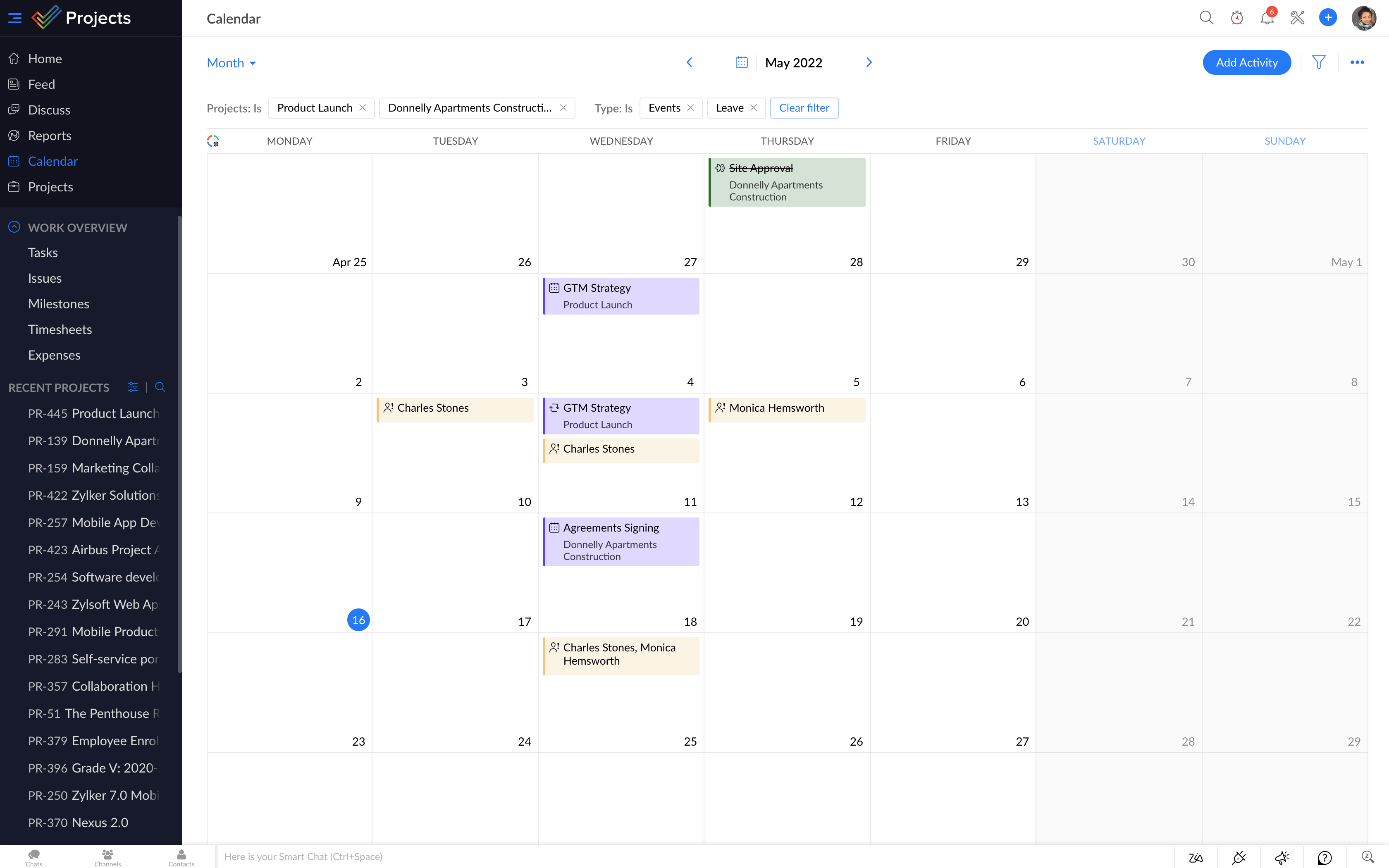 Zoho Projects: comprehensive project management