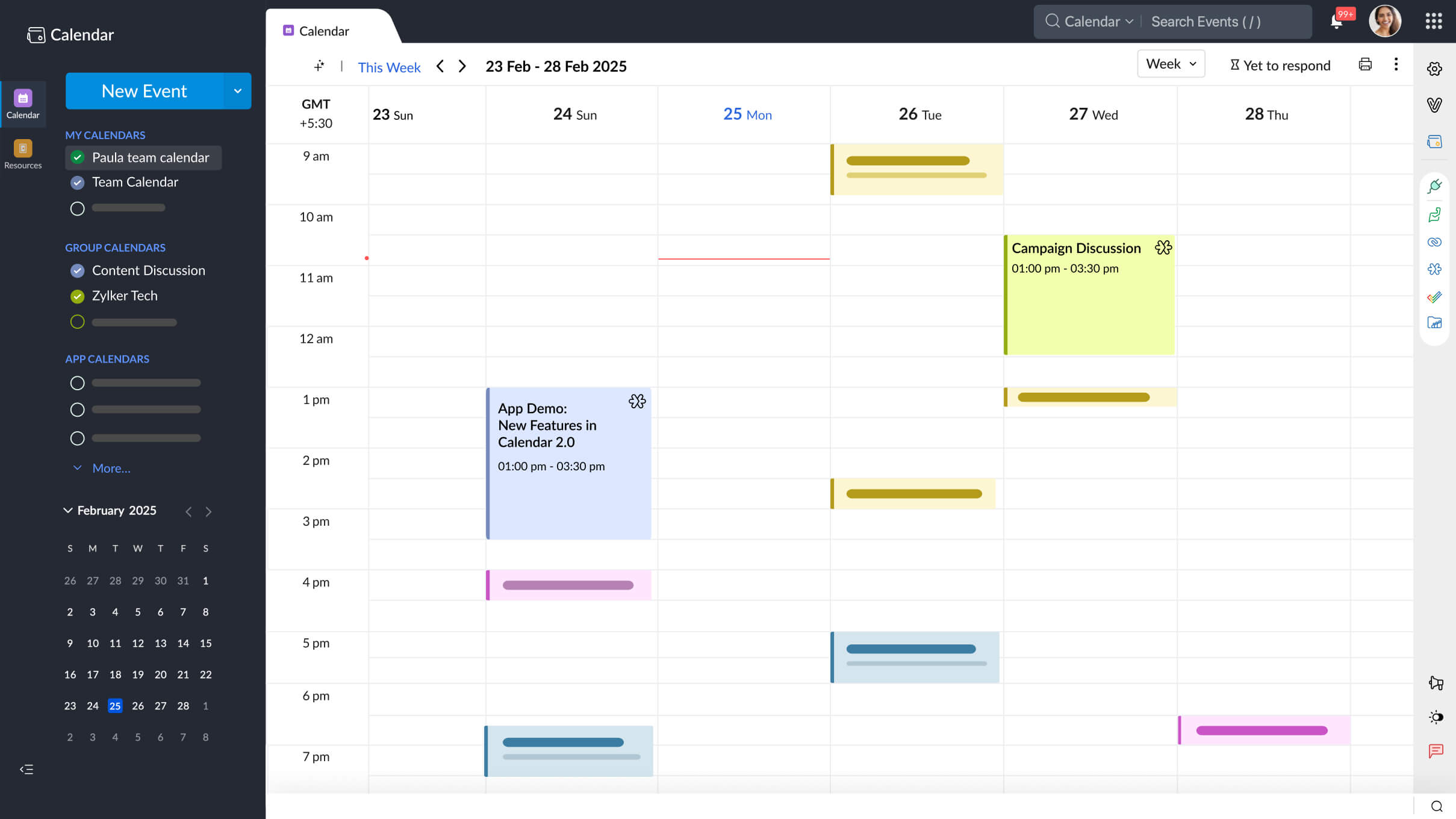 Zoho Calendar