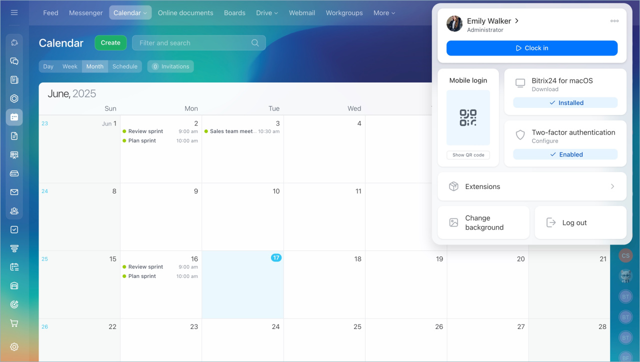 Bitrix24 is a CRM-integrated planning tool