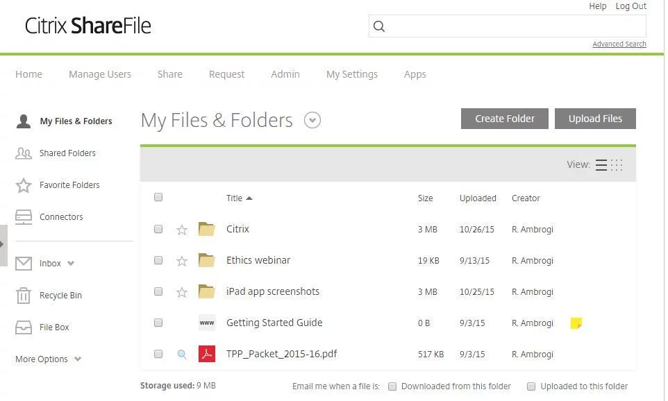 ShareFile (Citrix) is a secure file-sharing solution for client-facing workflows