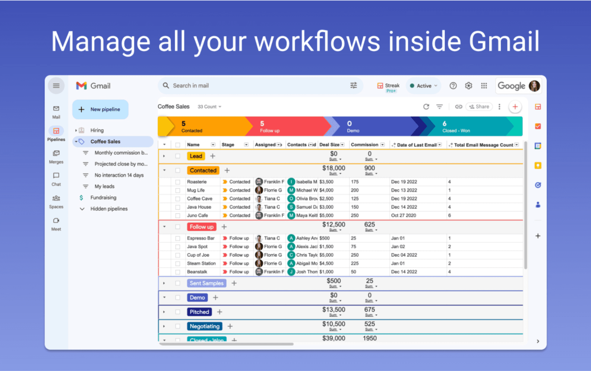 e source: chromewebstore.google.com Alt: Streak CRM in Gmail